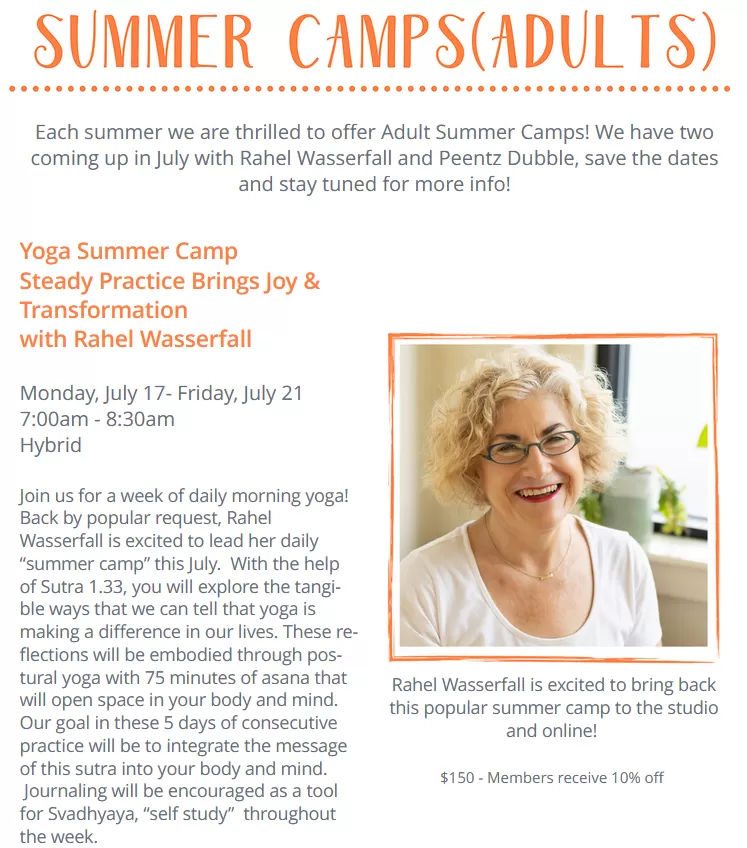 Summer Camp Pamphlet